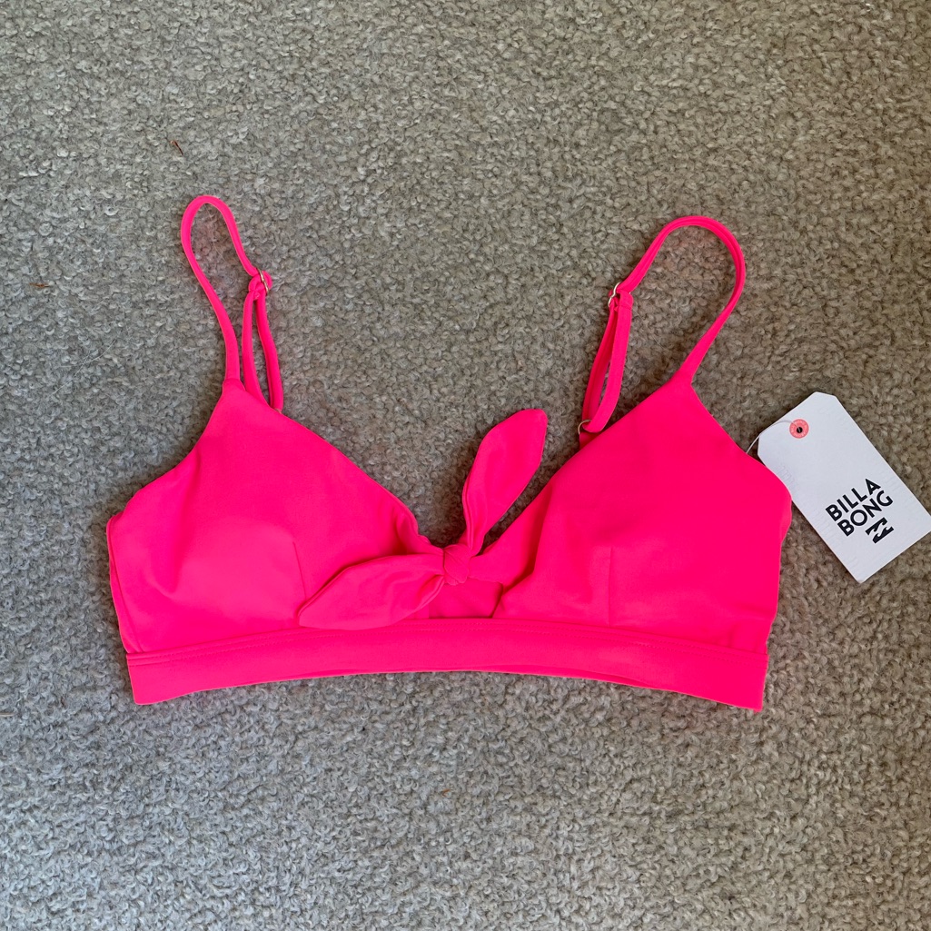 Billabong Neon Pink Bikini Top